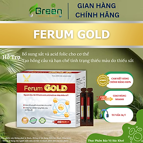 [TPBVSK] Ferum Gold - Giúp bổ sung sắt và acid folic cho cơ thể, hỗ trợ tạo hồng cầu và hạn chế tình trang thiếu máu do thiếu sắt