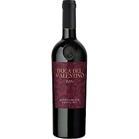 Rượu vang đỏ Ý Duca Del Valentino 16% độ