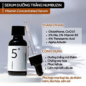 Serum Numbuzin no 5 Sáng Da Mờ Thâm Nám Numbuzin Vitamin Concentrated - Serum Dưỡng Ẩm Giúp Da Trẻ Hóa
