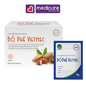 Bổ phế VIETMEC hỗ trợ giảm ho hộp 20 gói 3g