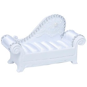 Jewelry Display Holder Stand White Resin Sofa Couch Wedding Party Display