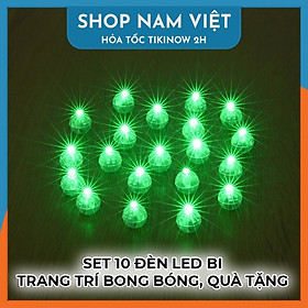 Set 10 Đèn LED Bi Mini Trang Trí Bong Bóng, Đồ Chơi, Quà Tặng Sáng Tạo