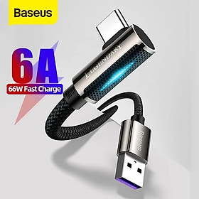 Mua Cáp sạc nhanh  vải dù siêu bền  đầu gập 90 độ Baseus Legend Series Elbow Type C 66W - HÀNG CHÍNH HÃNG