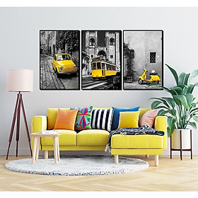 Mua Bộ 3 tranh Canvas treo tường phòng khách