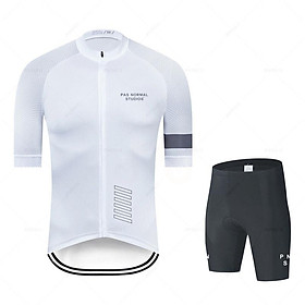 Mới PNS Đội 2023 Nam Ngắn Tay Mùa Hè Đi Xe Đạp Jersey Bộ MTB Maillot Ropa Ciclismo Xe Đạp Mặc Thoáng Khí Đi Xe Đạp Quần Áo Color: jersey set 8 Size: XXS