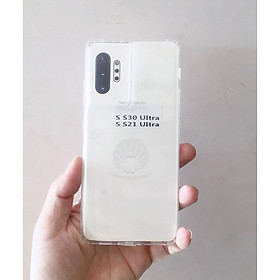 Ốp lưng silicon dẻo trong suốt dành cho SamSung Galaxy S21, S21 Ultra loại mỏng, lâu ngã vàng