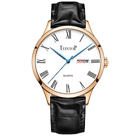 Đồng hồ nam chính hãng Teintop T7017-7 Fullbox, Kính sapphire ,chống xước,chống nước,dây da xịn, Mới 100%,Bảo hành 12 tháng,Thiết kế đơn giản ,trẻ trung và sang trọng