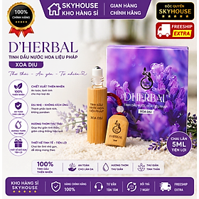 Tinh dầu nước hoa xoa dịu trị liệu DHERBAL độc quyền DAMODE chai 5ml tinh dầu nước hoa giảm stress chính hãng