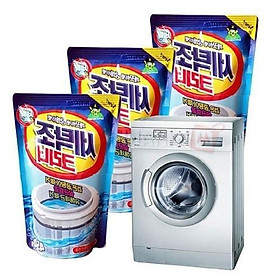 Combo 3 Gói Tẩy Lồng Máy Giặt Vệ Sinh Máy Giặt Hàn Quốc Siêu Sạch, Gói 450G - Vệ Sinh Lồng Giặt, Khử Mùi Hôi Gd011 - Hàng Chất Lượng