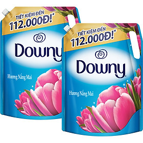 Combo 2 Túi nước xả vải Downy Nắng Mai (2.3L/Túi)