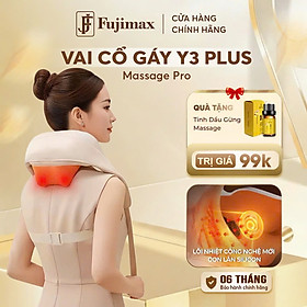 Máy Massage Cổ Vai Gáy Y3 Plus, Chườm Ấm 45°C, 16 Điểm Tiếp Xúc Silicon, Massage Đa Vị Trí