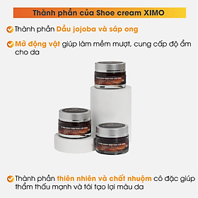 Xi kem đánh giày XIMO dưỡng và bổ sung màu cho da giày, túi ví, áo, ghế sofa XI02