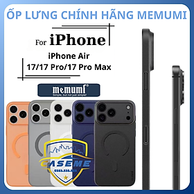 Ốp lưng cho iPhone Air, iPhone 17, iPhone 17 Pro, iPhone 17 Pro Max Memumi Slim Case Magnetic siêu mỏng - Hàng Chính Hãng - Trắng - iPhone 17 Pro
