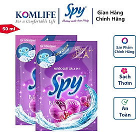 Túi nước giặt 50ml SPY DEEP CLEAN sạch sâu, thơm lâu giúp làm mềm vải