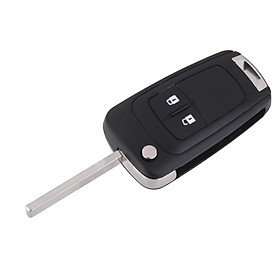 2 Button Key Fob Case Shell + Uncut  for Vauxhall    Insignia