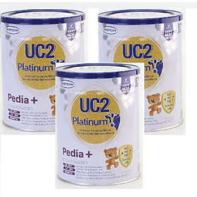 Combo 3 lonSữa bột UC2 Platinum Pedia+ lon 800g giúp bé cải thiện tình