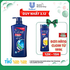 Dầu Gội Sạch Gàu Clear Men Cool Sport Bạc Hà (900g)