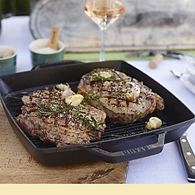 Mua Chảo gang nướng vuông 2 quai Staub 23cm