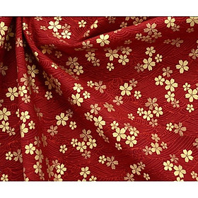 Vải thô họa tiết Nhật Bản may đầm, áo dài, túi ví handmade