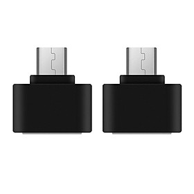 2Pcs Micro USB 2.0  OTG Converter Hub Adapter For Laptop PC Android