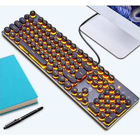 Bàn Phím Có Dây Cao Cấp -K-100- Dành Cho Học Sinh, Sinh Viên, Văn Phòng Có Đèn Led - Hàng Nhập Khẩu