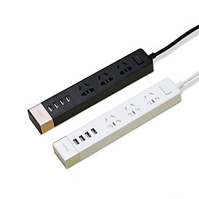 REMAX Ổ CẮM ĐIỆN ĐA NĂNG RU-S2 4USB - HÀNG CHÍNH HÃNG - ĐEN