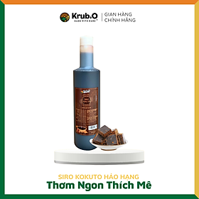 Siro Kokuto Cao cấp 650ml - Thương hiệu Krub.O - Nguồn nông sản thuần Việt