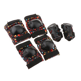 Adult/Child Knee Pads Elbow Pads Wrist Guards Protective Gear Set for Multi Sports Skateboarding Inline Roller Skating Cycling Biking Bicycle Scooter