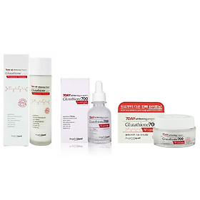 Bộ Sản Phẩm Dưỡng Da Trắng Sáng 7DAY Whitening Program Glutathione 700V ( Toner Serum Cream )