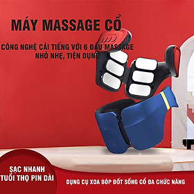 Máy Massage Cổ Vai Gáy GJ-6688 12 Chế Độ Mát Xa Giúp Thư Giãn Và Cải Thiện Đau Nhức Hiệu Quả 