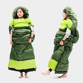 Camping Sleeping Bag Envelope Lightweight Portable Waterproof Sleep Gear Hands can Put Out Zipper for Women Men Hiking Traveling