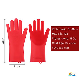 Mua Găng Tay Silicon Rửa Chén Chịu Nhiệt Đa Năng Tạo Bọt Có Gai Đạt Chất Lượng Đức CCKO