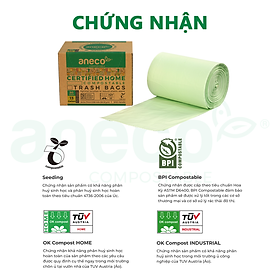 Mua  Premium  Hộp túi rác ANECO dạng cuộn 48 lít sinh học phân hủy hoàn toàn (1kg)