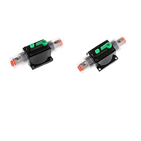 2Piece in-Line Manual Reset Circuit Breaker Car Stereo Audio Fuse 15A