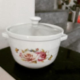 Mua Nồi sứ nắp thủy tinh 18×16cm
