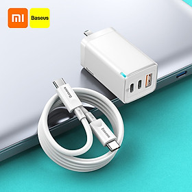 Bộ Sạc Nhanh Xiaomi Baseus 65W Gan2 Pro Pd 4.0 3.0 Type C I Động Qc 4.0 3.0