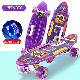 Ván Trượt Skateboard Keentore Penny Cầm Tay Nhiều Màu Có Đèn Led