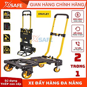 Mua Xe đẩy hàng đa năng Stanley SXWTD-FT585 | xe đẩy tay kích thước khi xếp gọn 40.5 x 12.5 x 66cm tải trọng 70Kg (2 bánh)  137Kg (4 bánh) vận chuyển hàng hóa chuyên nghiệp