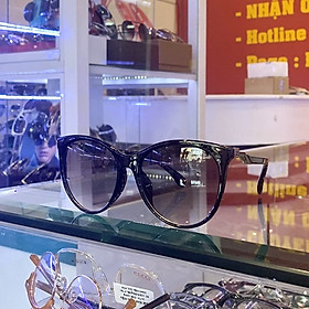 Kính mát nữ cao cấp mắt tròn bầu màu đen nhạt, kiểu dáng cực sang trọng phù hợp mọi khuôn mặt ( hình tự chụp )