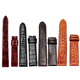 Dây đồng hồ da cá sấu nhiều màu Huy Hoàng HC8201-02-03-05