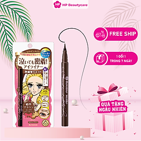 Bút Kẻ Mắt Nước Siêu Chống Trôi Kissme Heroine Make Smooth Liquid Eyeliner Super Keep Nét Siêu Sắc Mãnh 0.1g (Màu Nâu)