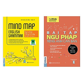 Combo học Tiếng Anh tại nhà: Bài Tập Ngữ Pháp Tiếng Anh Căn Bản (Tái bản 2020) + Mindmap English Grammar - Ngữ Pháp Tiếng Anh Bằng Sơ Đồ Tư Duy