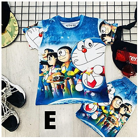 Đồ bộ thun lạnh 3D cho bé trai hình DOREMON từ 9-42kg - Giặt không vỡ hình -Kiến Lửa
