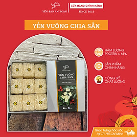 Yến vuông chia sẵn tiện lợi 1 lần chưng 36 miếng/100g dinh dưỡng cao 61% protein từ tổ yến Khánh Hòa Yến Sào An Toàn