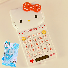 Máy tính Hello Kitty mẫu mới tặng kèm 1 bút xoá băng