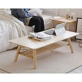 BÀN TRÀ / SOFA CHÂN GẬP TIỆN LỢI 90 - TABLE A 90 NATURAL