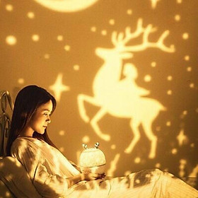 Mua ĐÈN NGỦ CHIẾU SAO TỰ XOAY 3D HÌNH TUẦN LỘC