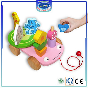 Đồ chơi gỗ Winwintoys - Xe thú vui nhộn 67252