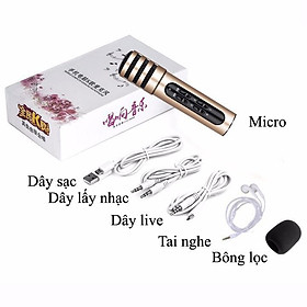 Mua CTY MT MICRO C7 Loại Xịn đủ phụ kiện Thu Âm Hát Karaoke Livestream 3 in 1(BH 12T)