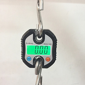 Mua Cân điện tử kỹ thuật số 150kg  móc treo bằng thép không gỉ  Cân móc treo Cần cẩu màn hình LCD